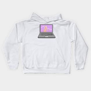 Doja Cat Fan Art Cyber Sticker Kids Hoodie